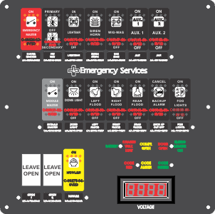 Ambulance dash switch